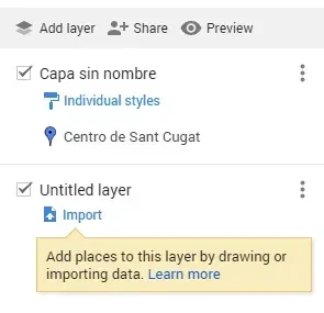 Google Maps: añadir capa