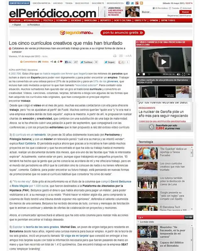 Recorte — El Periódico