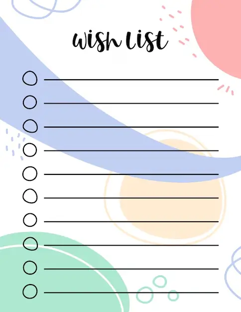 Crea tu wishlist o lista de deseos