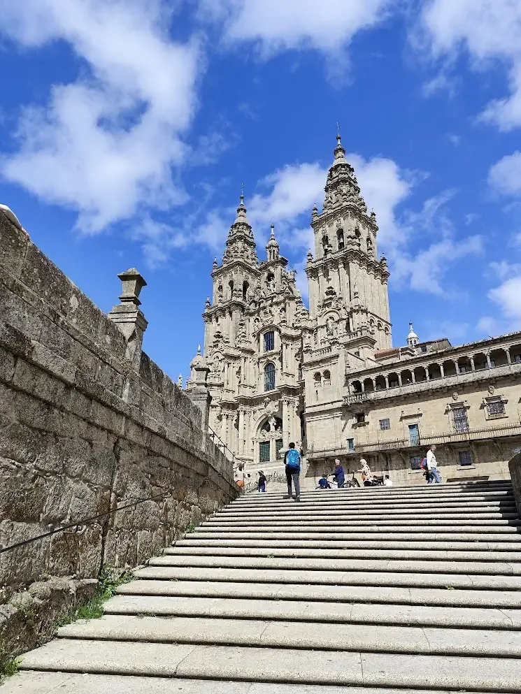 Gevel van de kathedraal van Santiago de Compostela