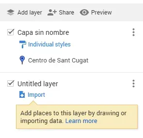 Google Maps: añadir capa