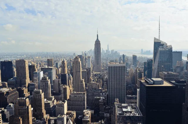 Vistas del Empire State Building desde el mirador Top of the Rock, Nueva York