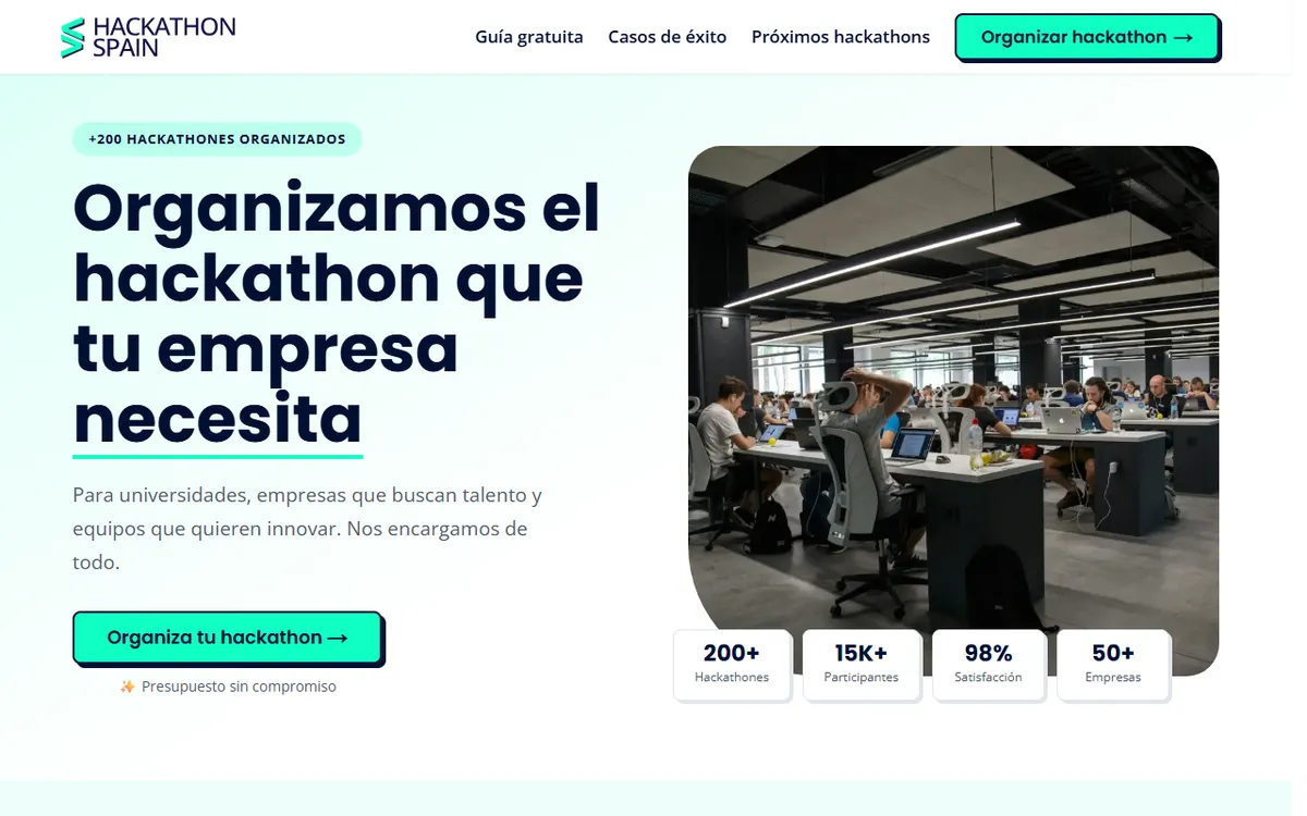 La web de Hackathon Spain